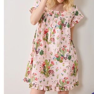 Printfresh Pintuck Nightgown in Desert Dream Size S